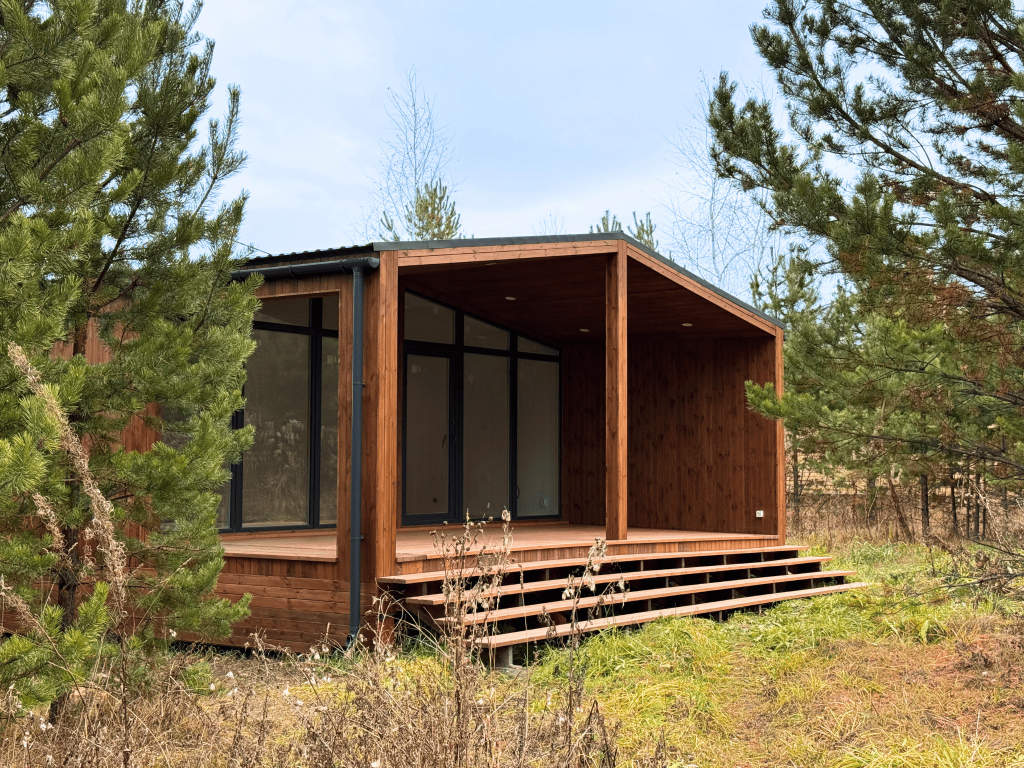 Модульный дом на участке 11,8 сот