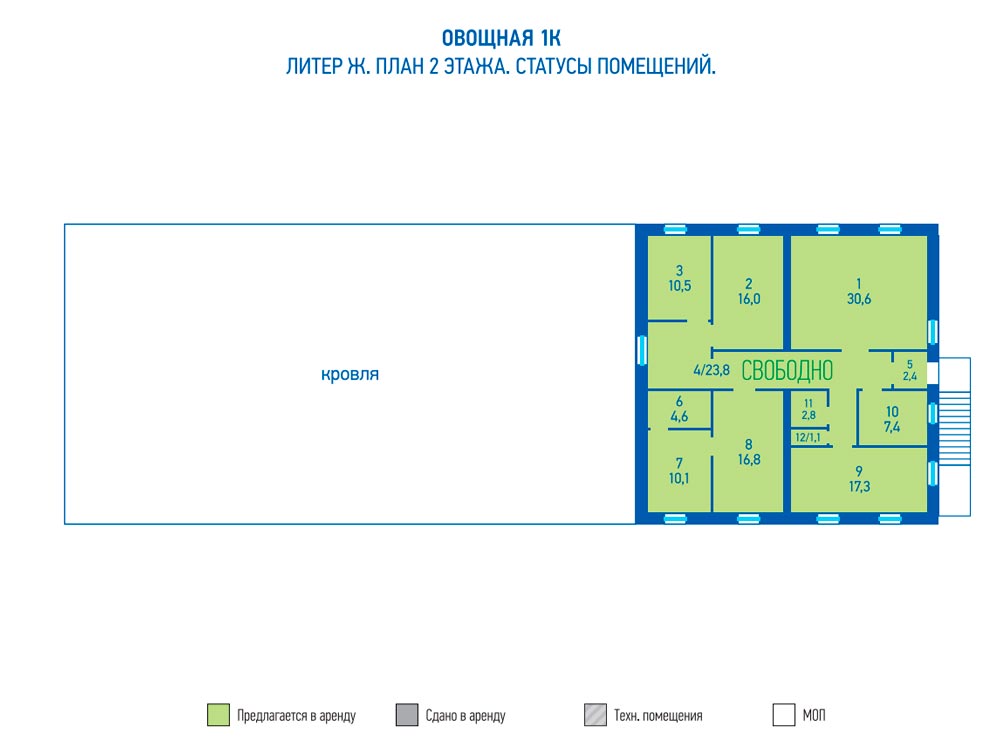 Гаражные боксы в производственно-складском комплексе