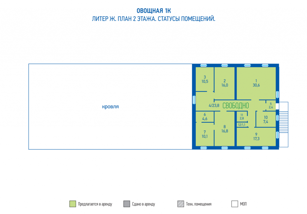 Гаражные боксы с пристроем 586 м2